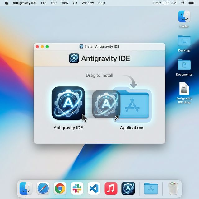 Процес встановлення Antigravity на Mac