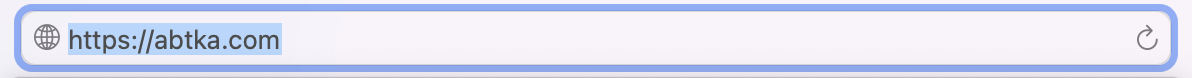 адресна строка браузера Safari на мак